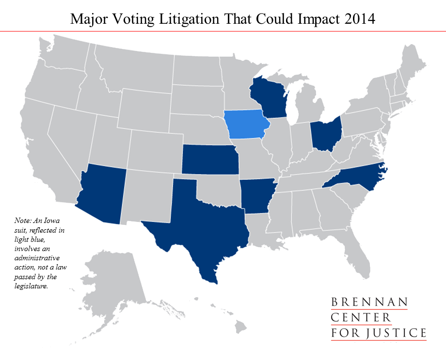 Major Voting Litigation 2014