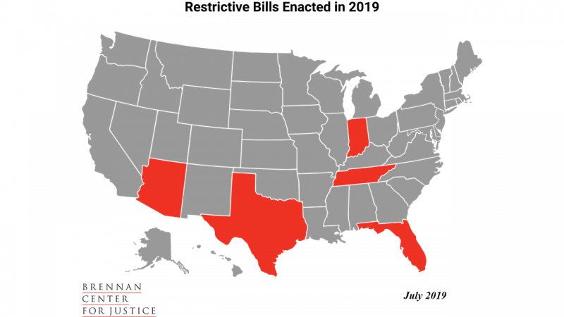 Restrictive Bills Enacted in 2019