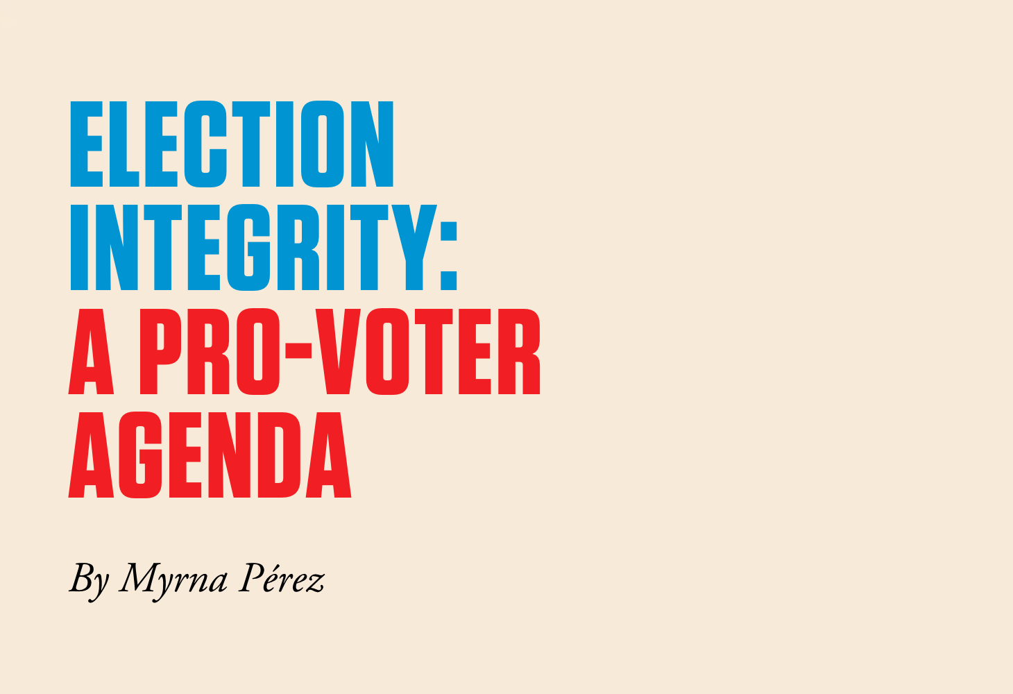 Election Integrity Report Cover