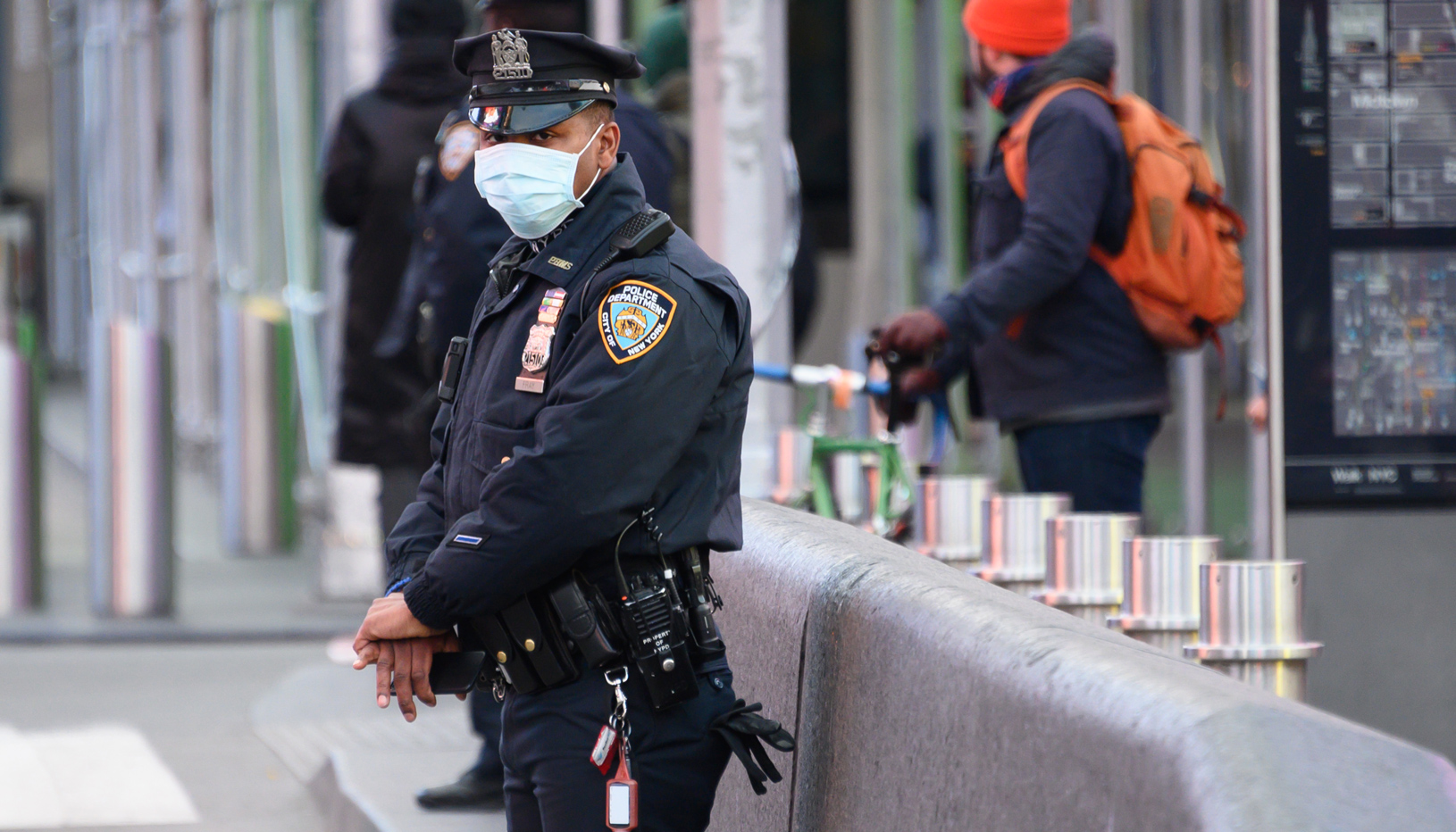 cop in mask