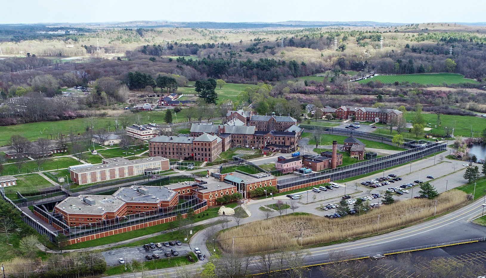 An arial view of MCI Framingham in Massachusetts