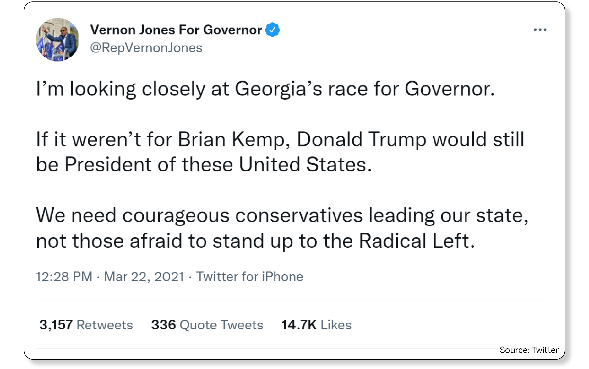 Vernon Jones tweet