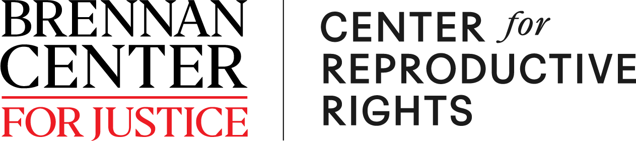 Brennan Center and Center for Reproductive Rights logos