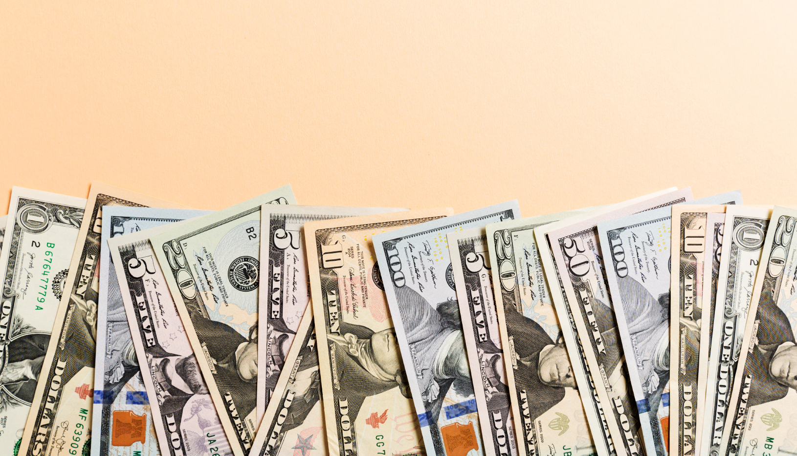 US dollars in various denominations