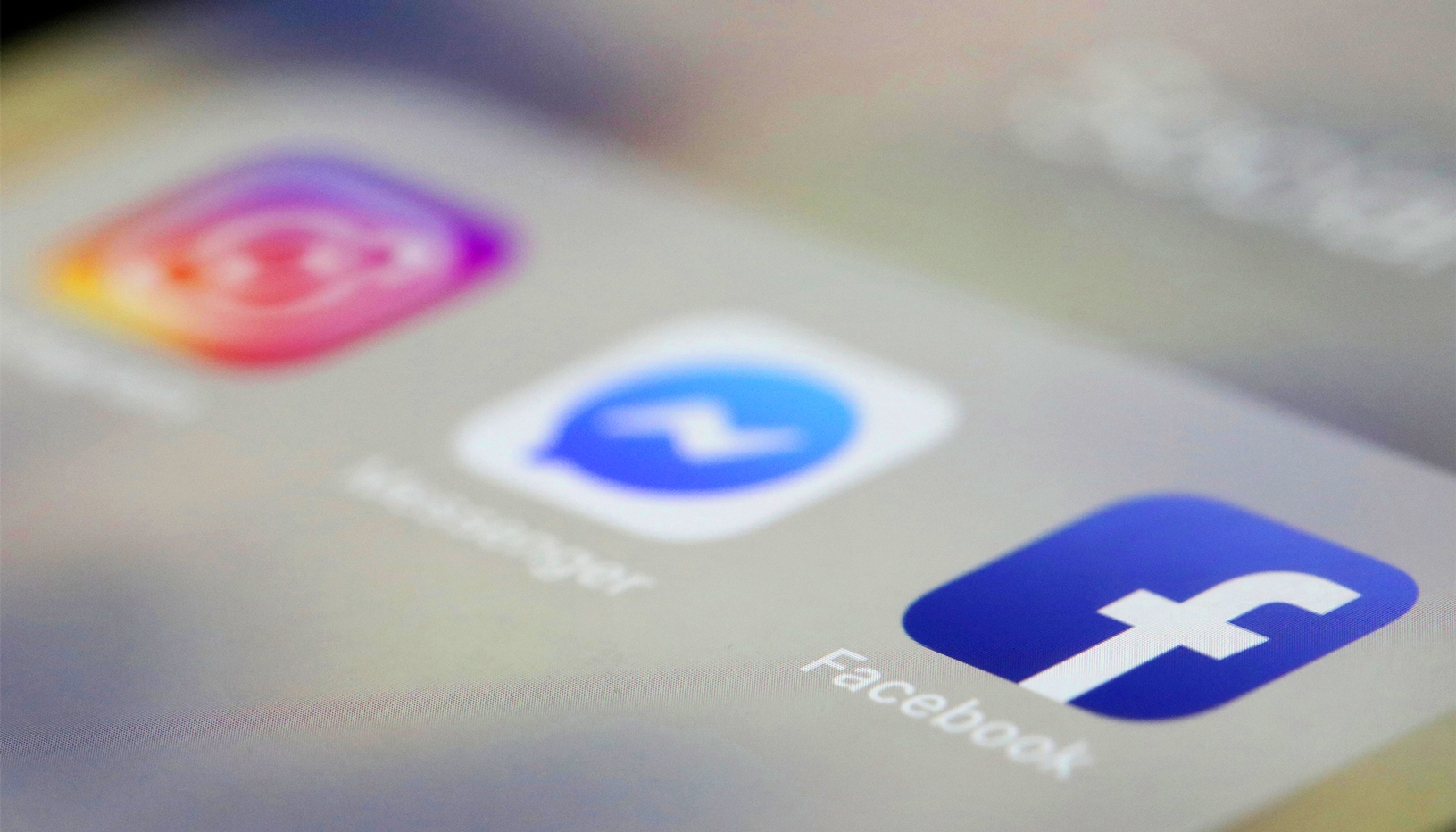 social media apps seen on a phone screen