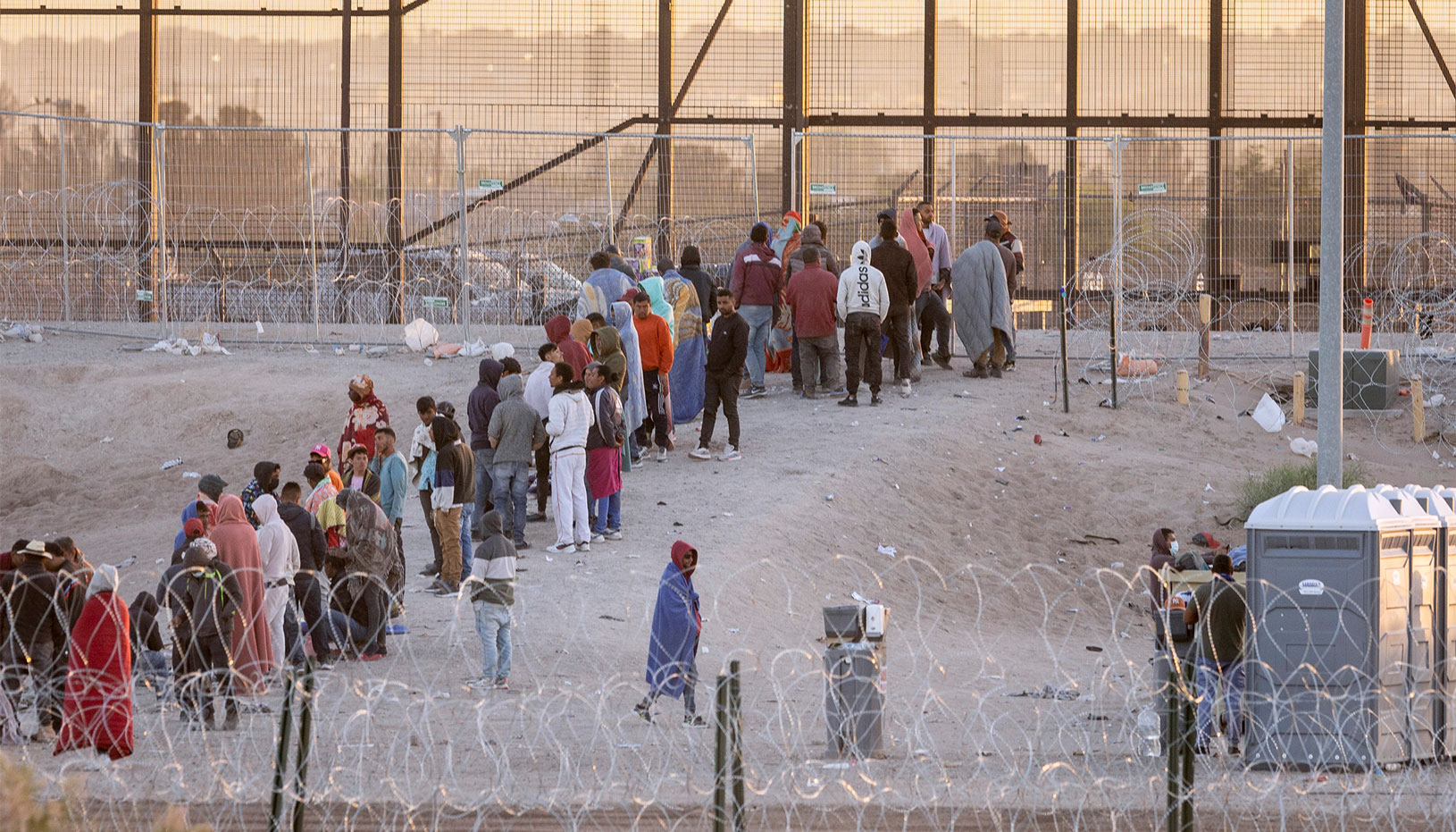 Migrants at the US-Mexico border