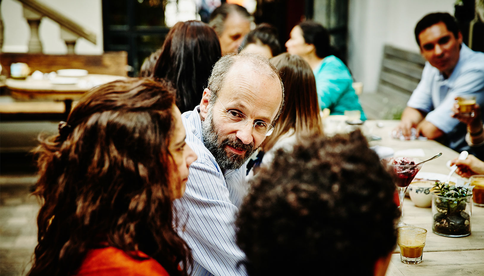 Man at table