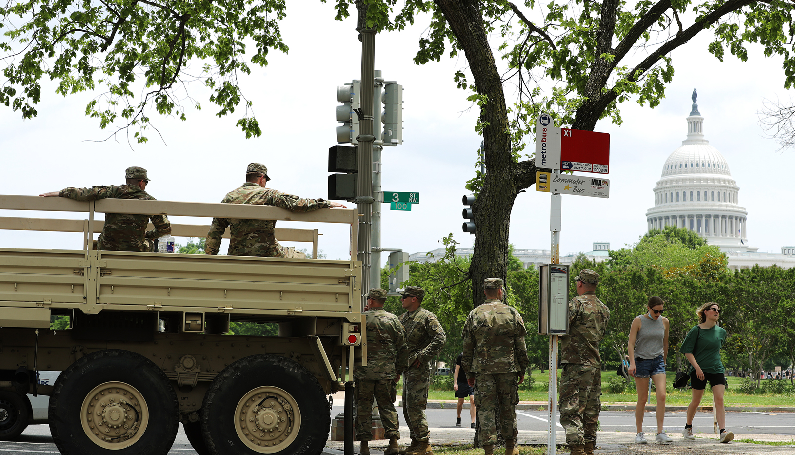 National Guard troops in Washington DC