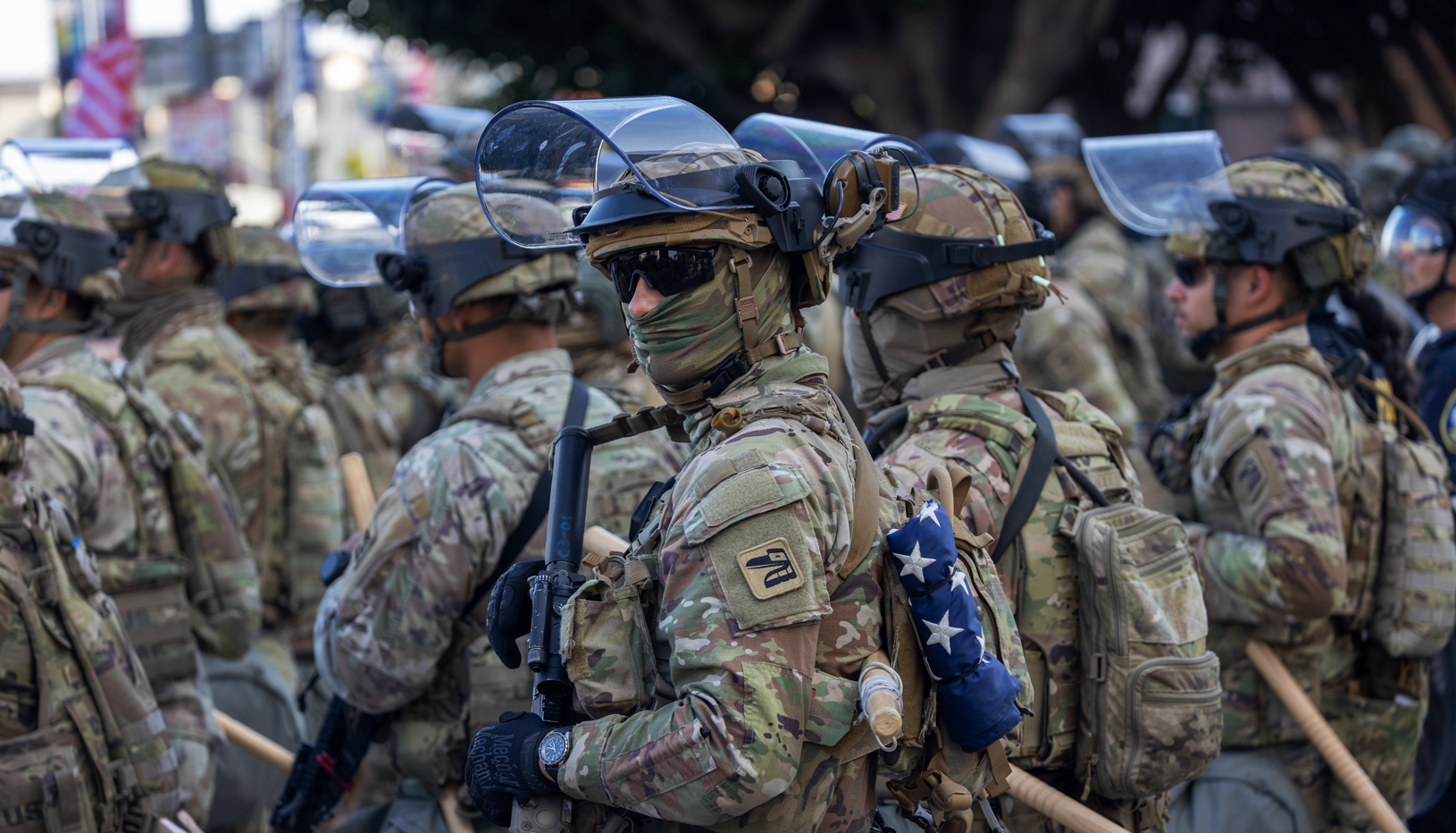 troops