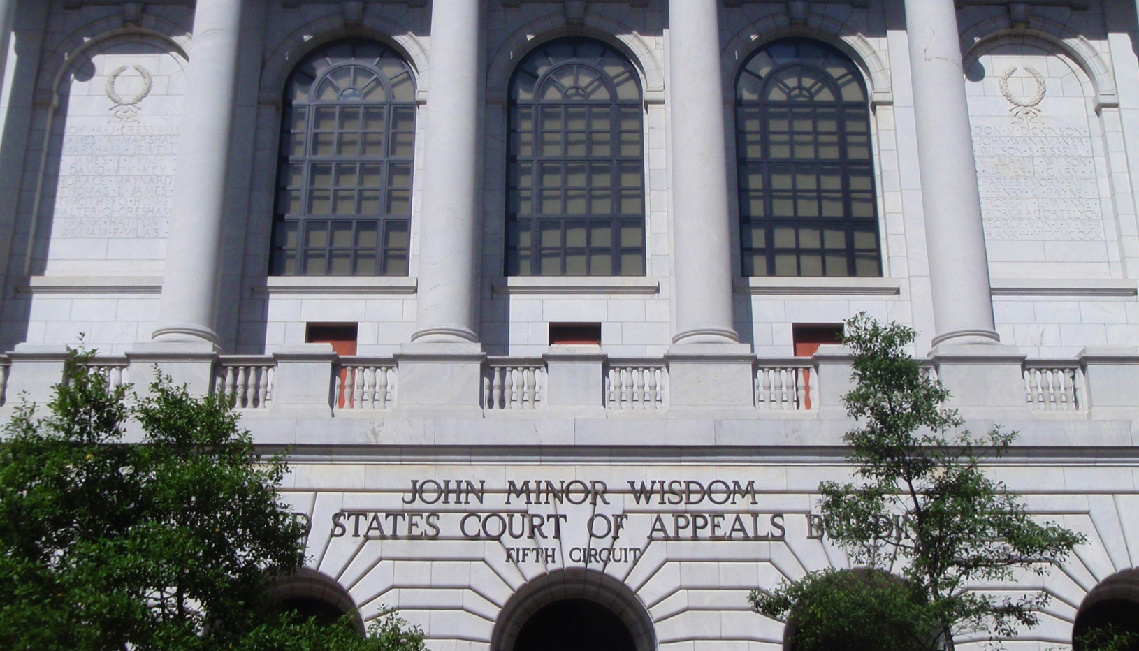 Facade of US Court of Appeals for the Fifth Circuit in New Orleans