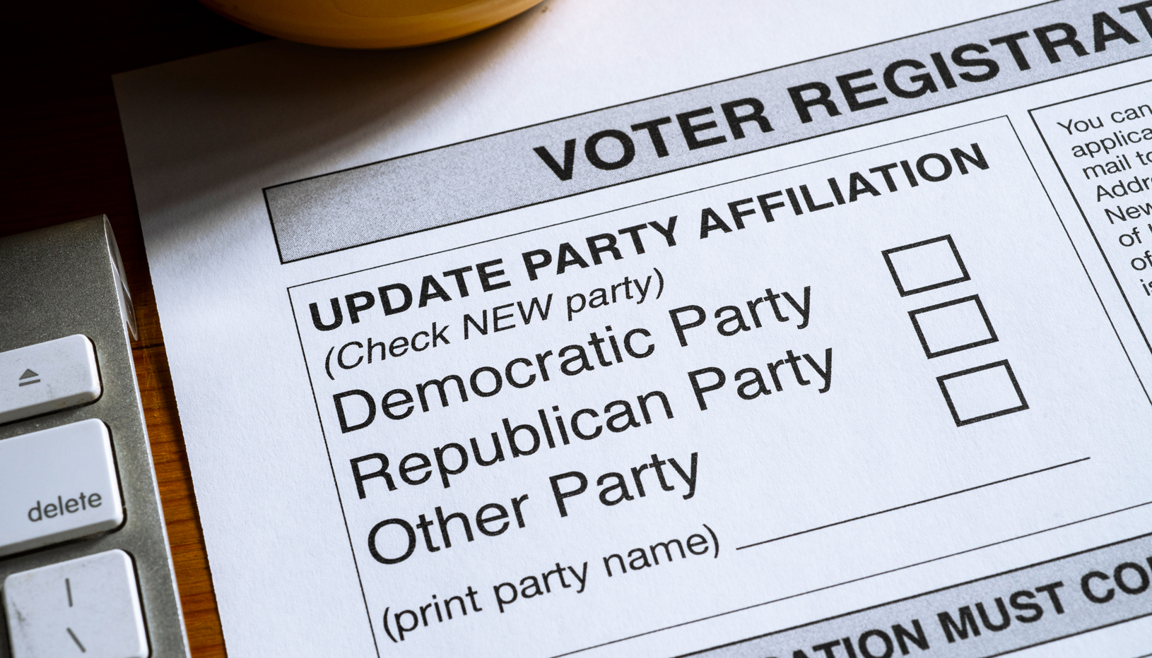 Registro para votar elecciones Estados Unidos