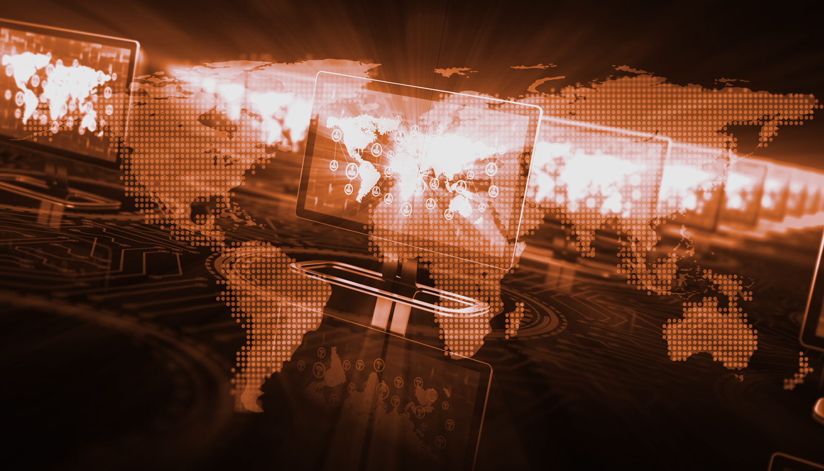 Abstract design symbolizing communications technology