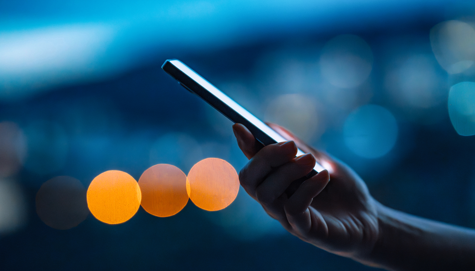 someone holding a phone