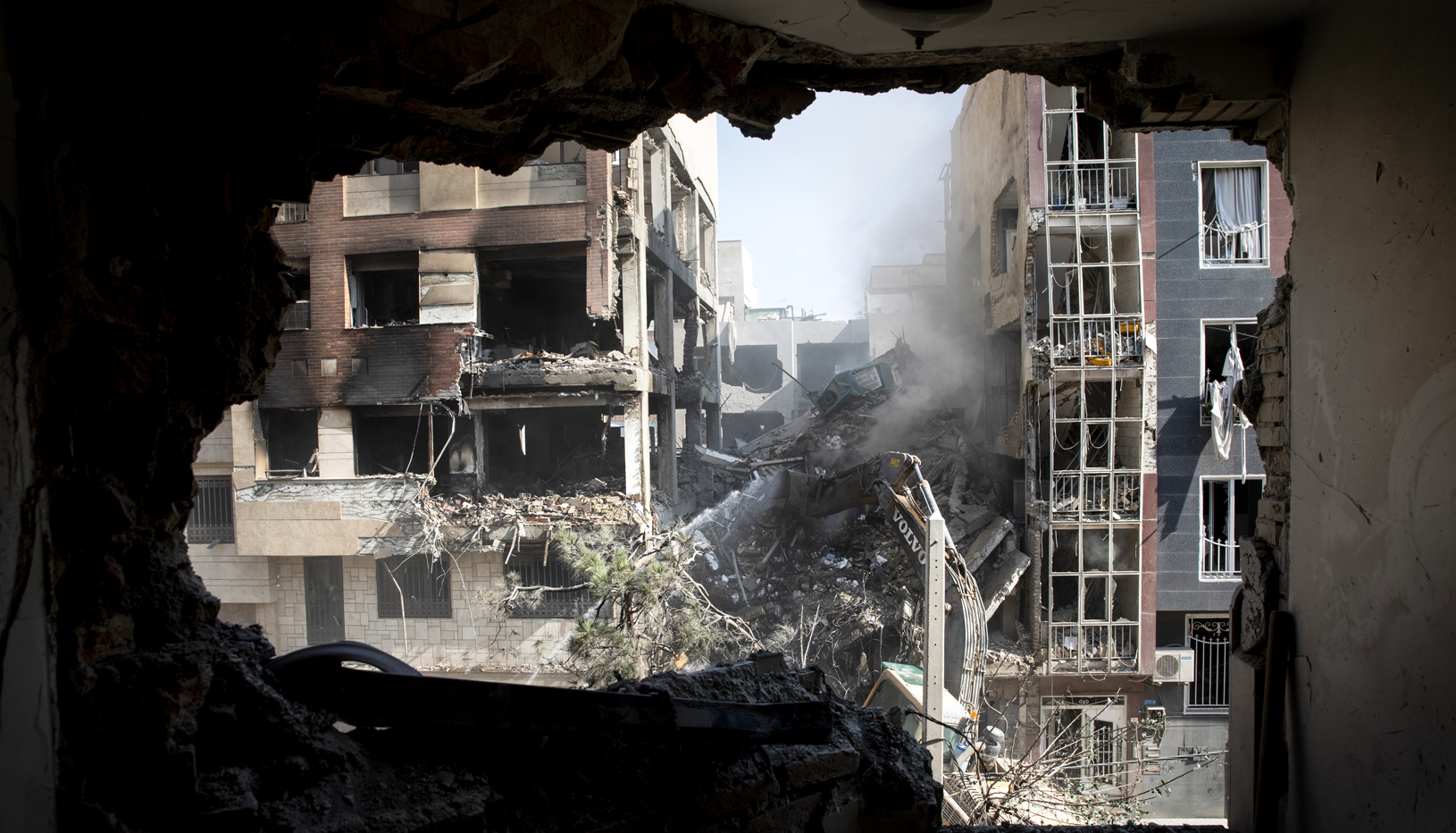 Destroyed building Iran