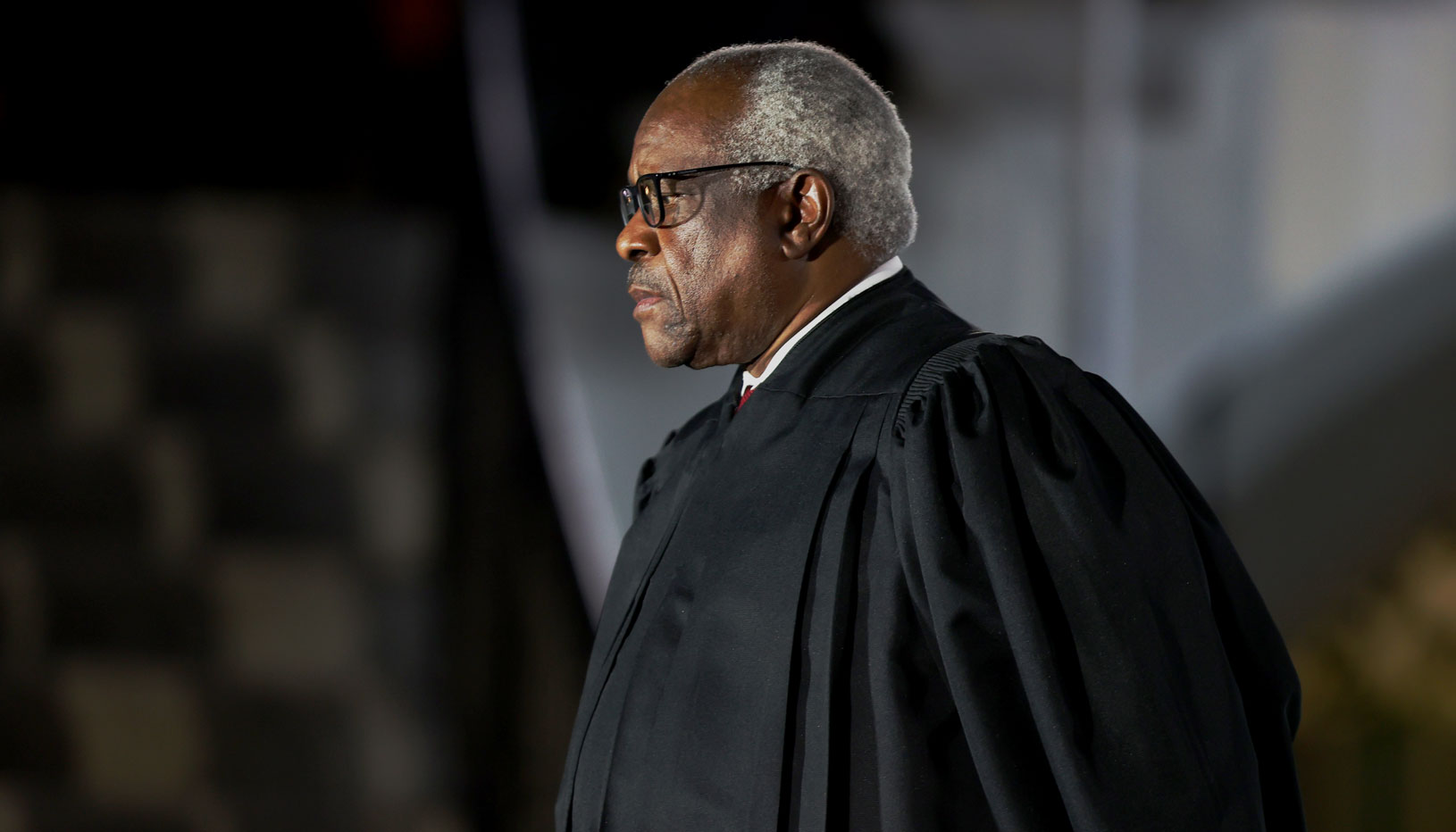 Justice Clarence Thomas in profile