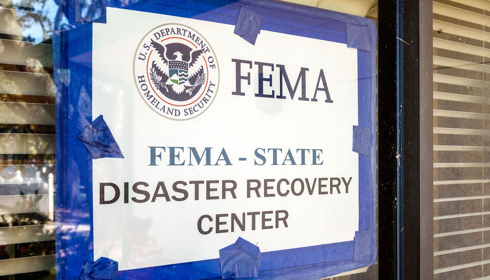 FEMA disaster recovery center signage