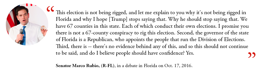 Senator Marco Rubio on Voter Fraud