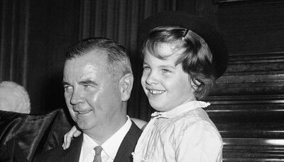 Nancy Brennan and her father, Justice William Brennan