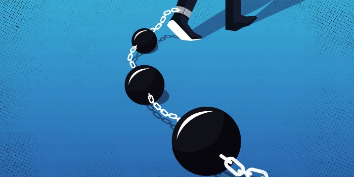 Ball and chain illustration Prosecutorial Reform
