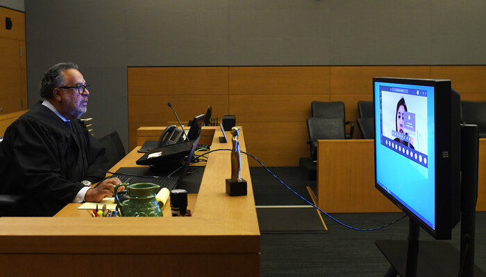 Remote court proceeding 