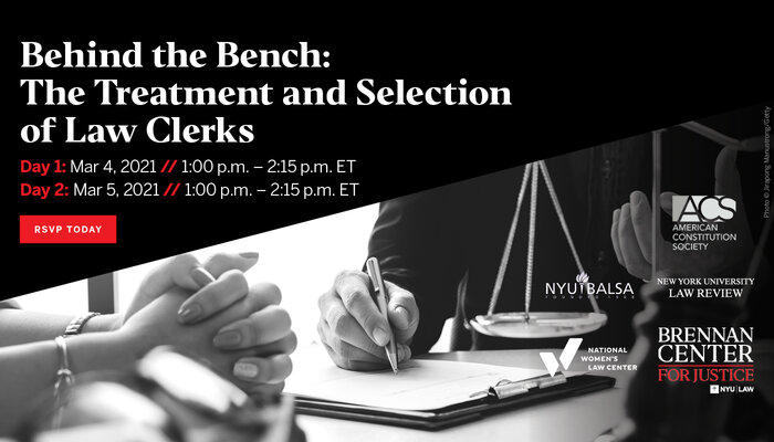 The Treatment and Selection of Law Clerks