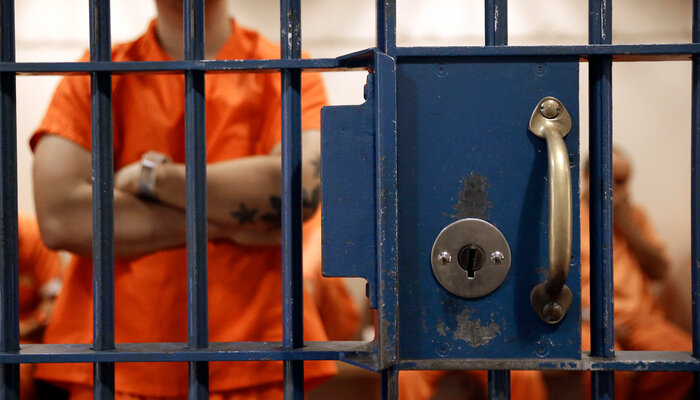 Man behind bars