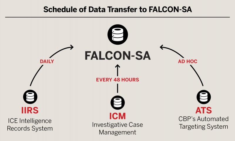 Schedule of Data Transfer to FALCON-SA
