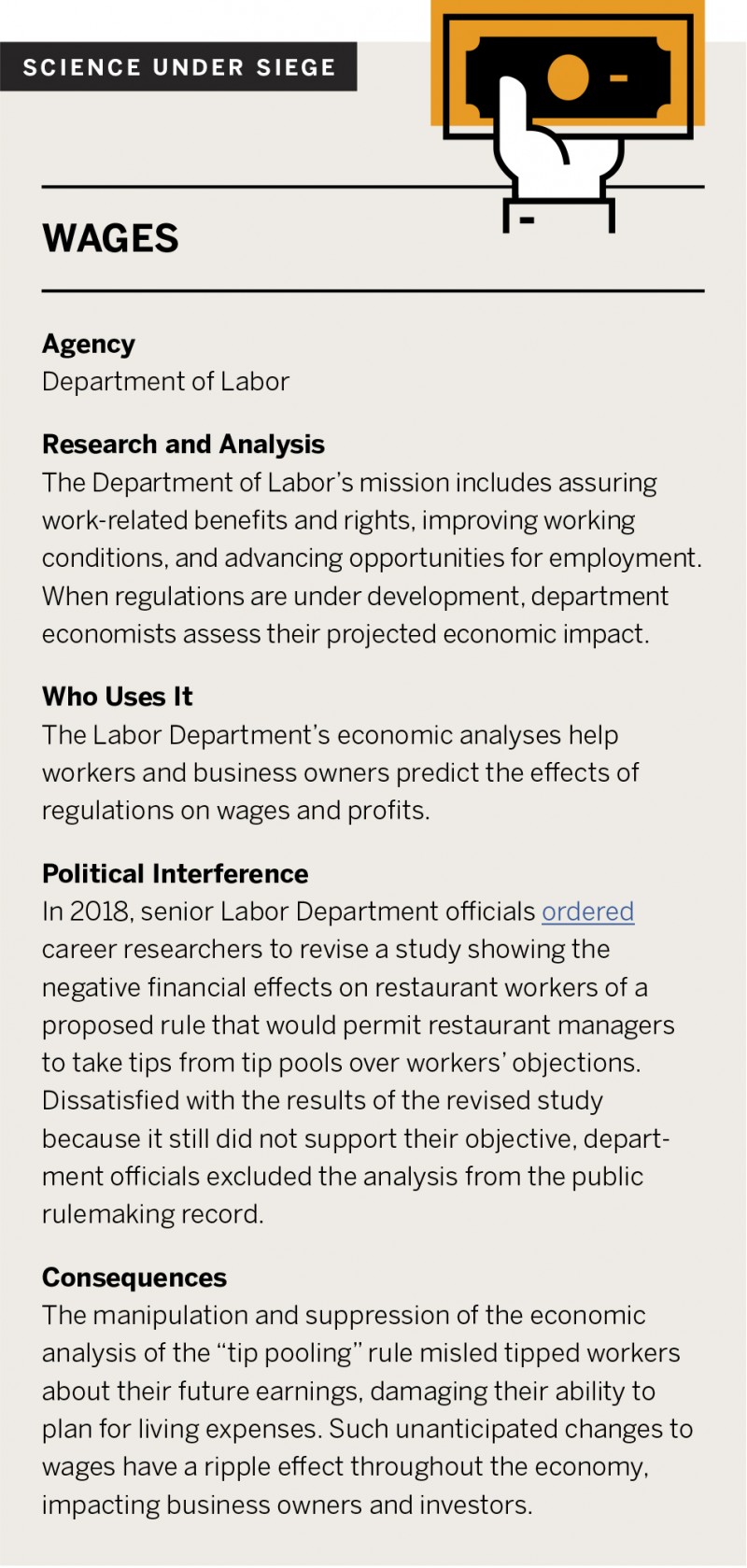 Science Under Seige: Wages