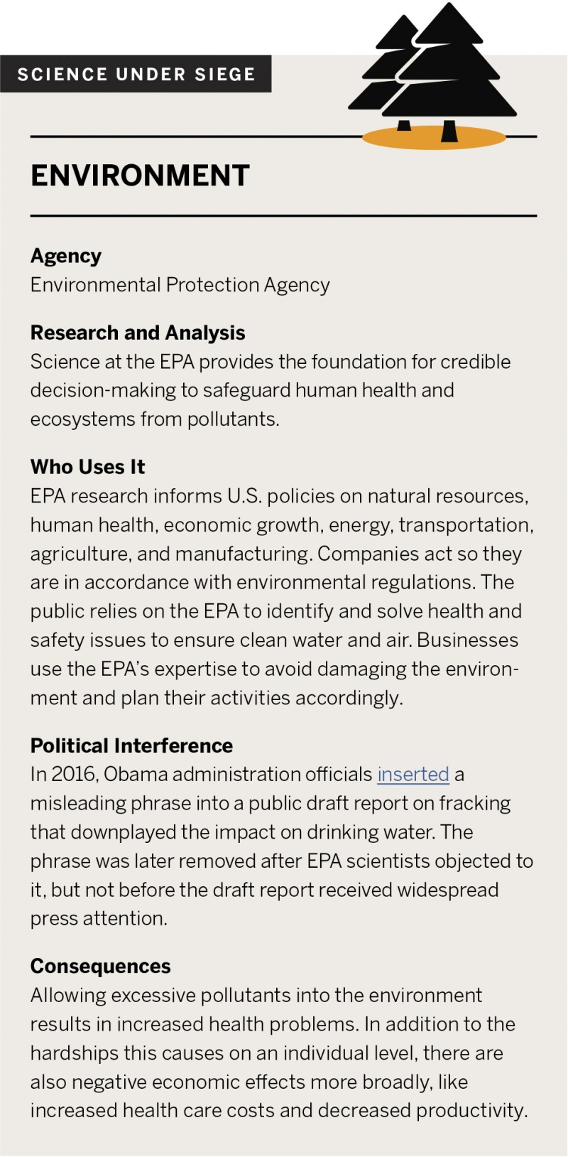 Science Under Siege: Environment