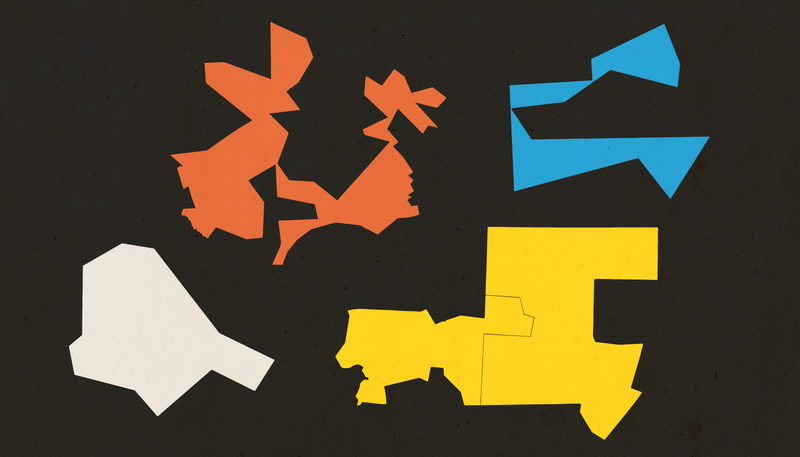 Unusually-shaped congressional districts