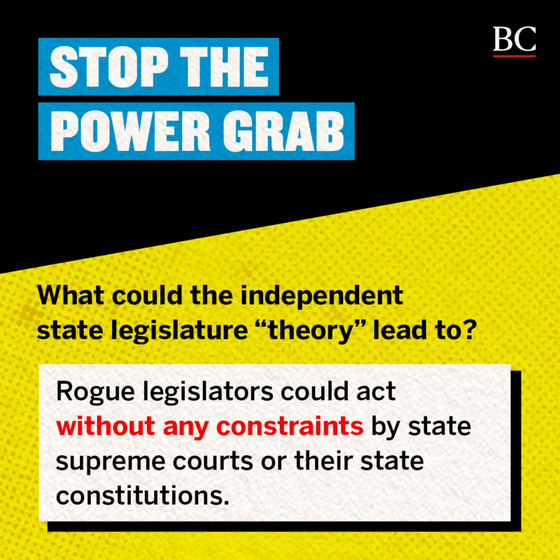 What could the independent state legislature “theory” lead to?