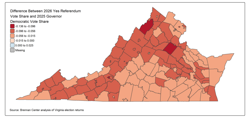 Virginia governor results comparison