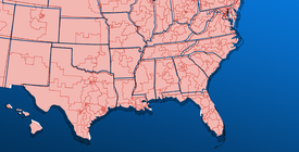 Map of USA Districts