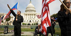 White supremacist protestors