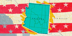 Illustration featuring the state of Arizona