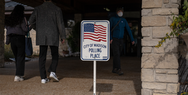 Polling place in Madison, Wisconsin