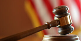 Gavel resting on base