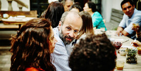 Man at table