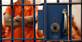 Man behind bars