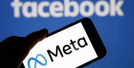 Facebook and Meta logos