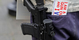 Person openly carrying a gun