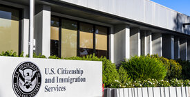 The US Citizenship and Immigration Service's headquarters in Washington DC
