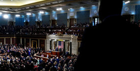 Interior of House of Representatives in Session