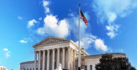 Supreme Court on sunny day