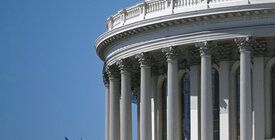 Side view of U.S. Capitol building