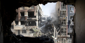 Destroyed building Iran