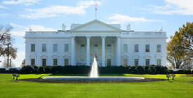 The White House on a sunny day