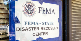 FEMA disaster recovery center signage