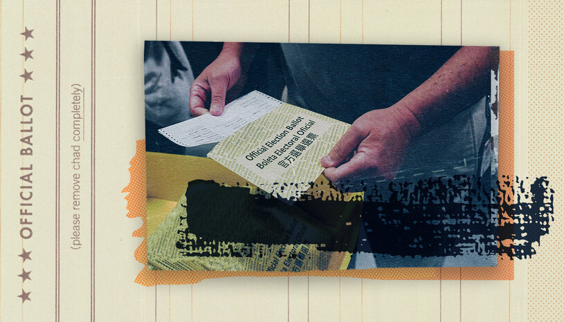 stylized image of a ballot