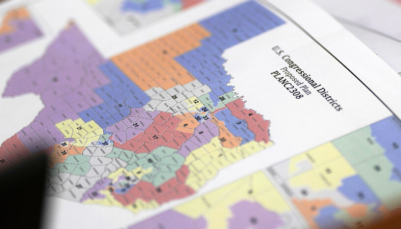 2025 photo of proposed Texas U.S. House map